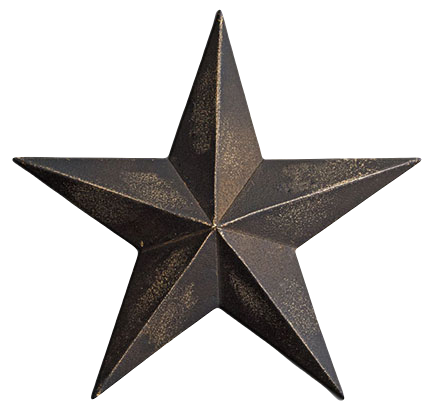 Antique Black Barn Star 18 Inch T