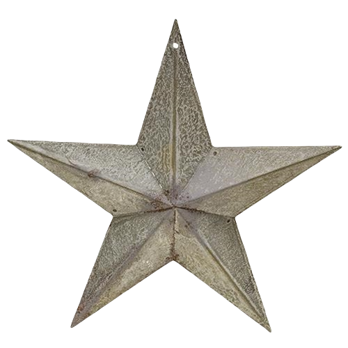 Galvanized Barn Star 8 inch T