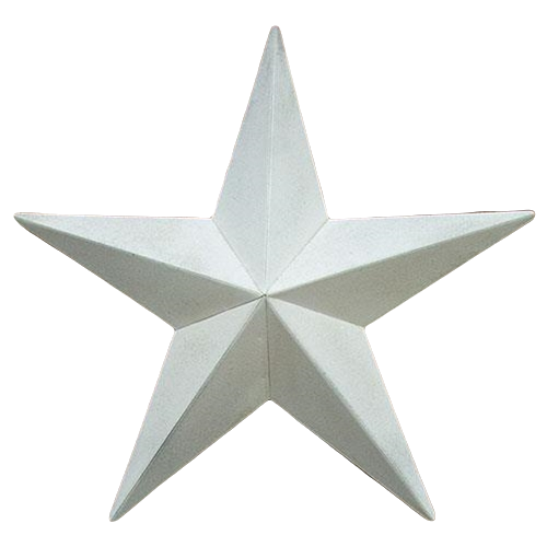 White Barn Star 12 inch T