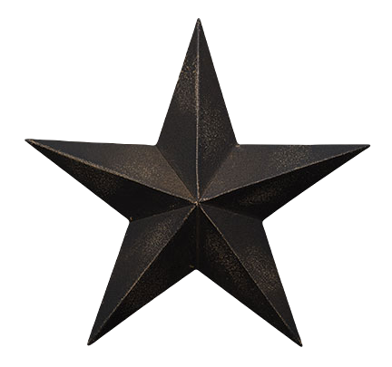 Black Barn Star 3.5 Inch T