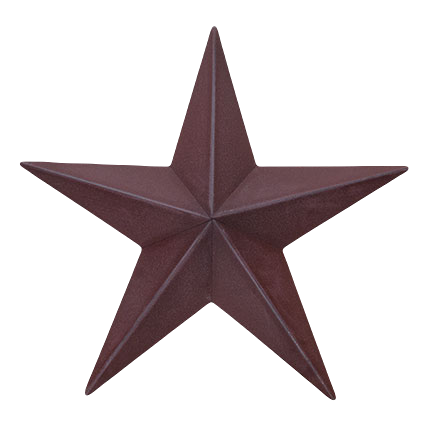Burgundy Barn Star 12 inch T