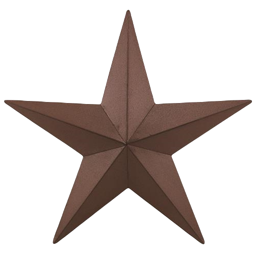 Burgundy Barn Star 18 inch T