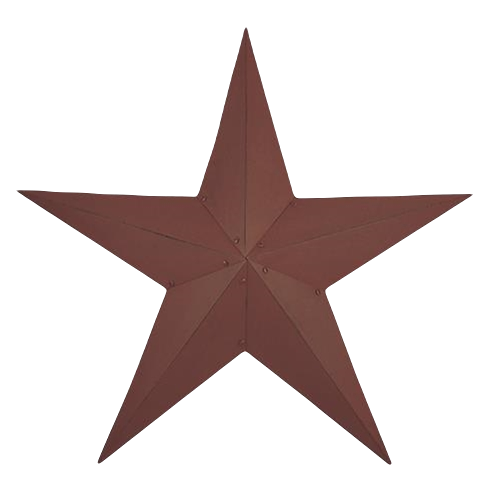 Burgundy Barn Star 36 inch T